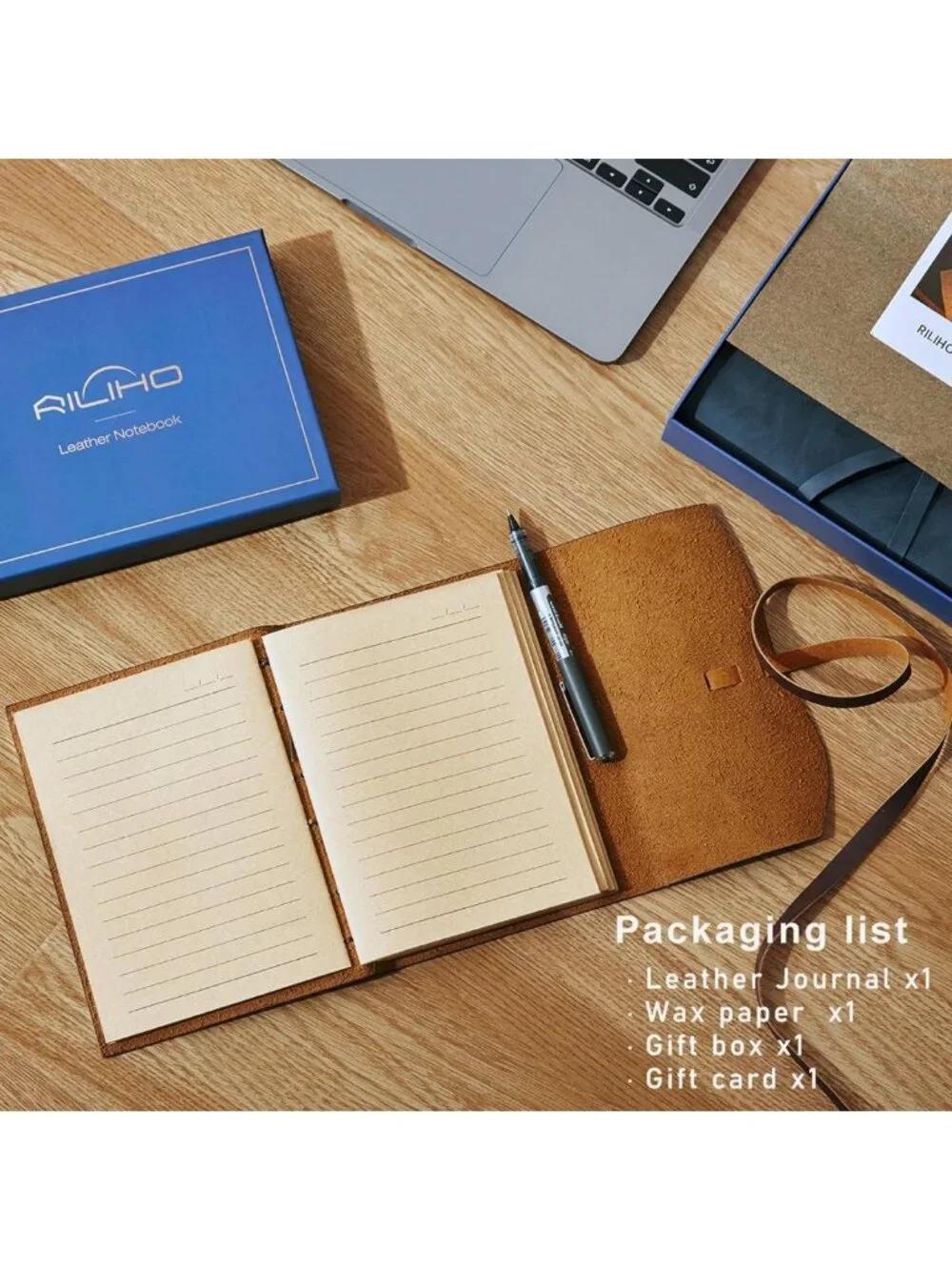 Genuine Leather Vintage Journal Notebook - 260 Pages, 5x7.1, Travel & Gift Idea